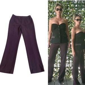 SIMON Chang plum colour dress pants trousers Sz 6